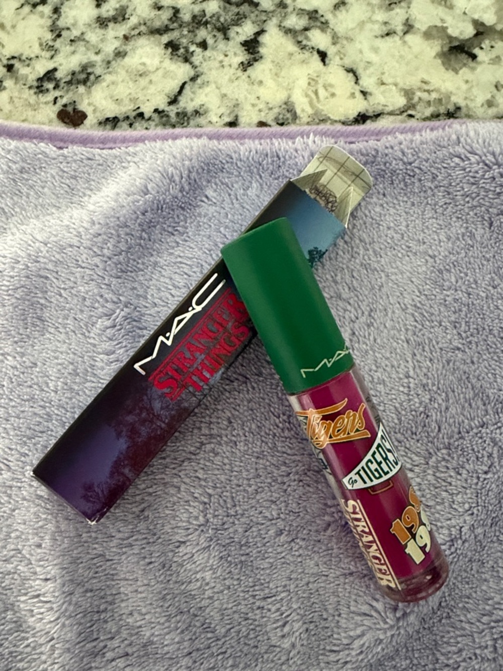 MAC Limited Edition Stranger Things Lipglass Wild Wheeler NIB